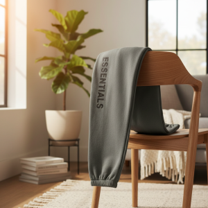 Essentials Men's Grey Sweatpants Casual Jogger Pants