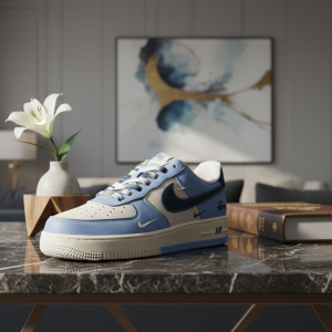 Nike Air Force 1 Stussy Blue White Sneakers