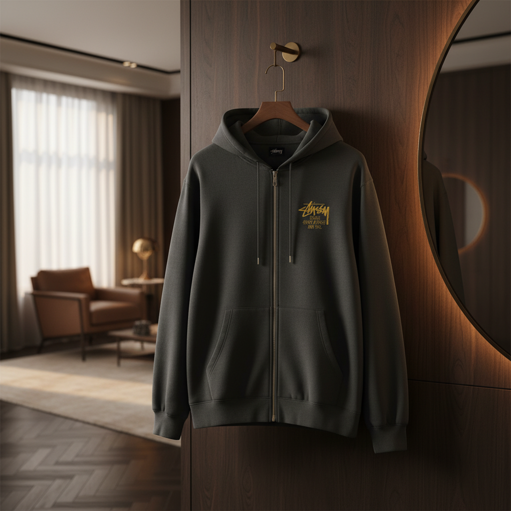 Stussy Graphic Logo Casual Streetwear Hoodies