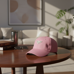 Prada Pink Cotton Adjustable Baseball Cap