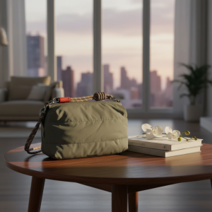 Topologie Crossbody Bag Nylon Shoulder Purse Green