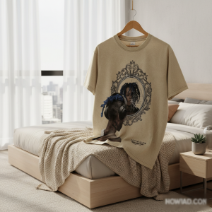 Vintage Mirror Print Graphic Unisex T-Shirt Casual Style