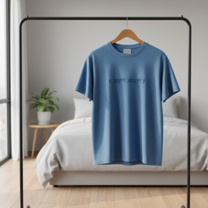 Carhartt Blue Logo Cotton Casual T-Shirt