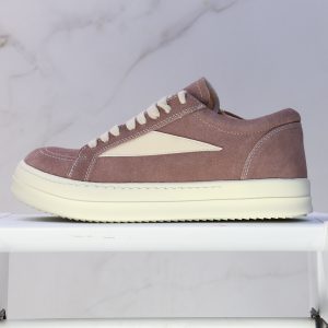 Rick Owens Suede Low Top Casual Sneakers