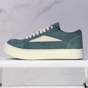 Rick Owens Suede Low Top Casual Sneakers