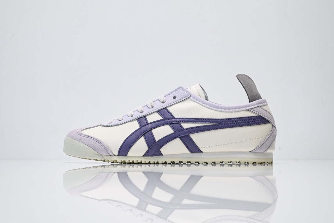 Onitsuka Tiger Mexico 66 Cream Purple Sneakers