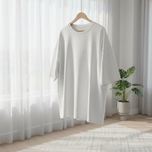 White Cotton Oversized Unisex Casual T-Shirt