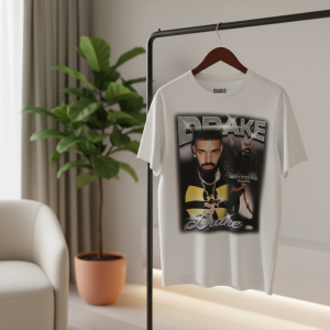 Vintage Rap Print Graphic Cotton T-Shirt White Unisex