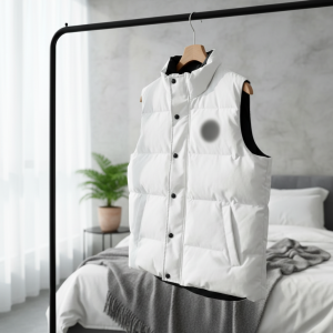 Loewe White Puffer Vest Winter Sleeveless Jacket