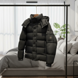 Moncler Black Puffer Down Jacket Winter Coat