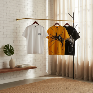 Stussy 8 Ball Graphic Print Casual T-Shirt