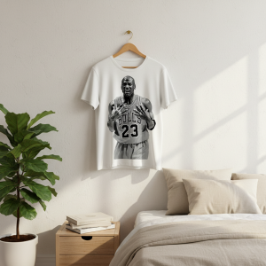 Basketball Legend Bulls 23 Graphic White T-Shirt