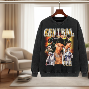 Central Street Style Graphic Oversized Hoodie