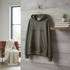 Essentials Oversized Pullover Hoodie for Men Women Green