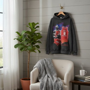 Vintage NBA All Star Graphic Black Hoodie