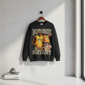 Vintage Lakers Graphic Print Black Hoodie