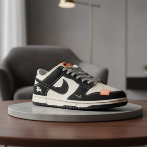 Stussy Nike Air Dunk Low Black White Sneakers