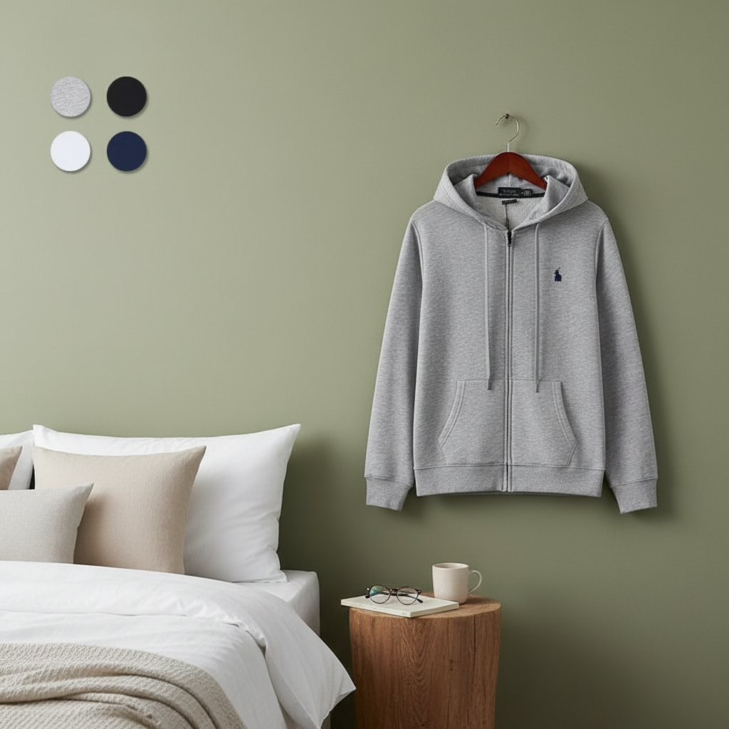 Ralph Lauren Men’s Zip Up Grey Hoodie