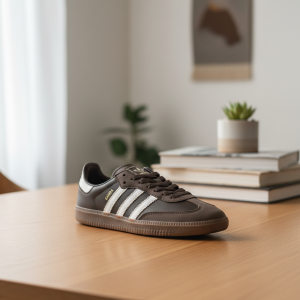 Adidas Samba Classic Brown White Sneakers