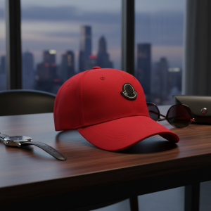 Moncler Red Baseball Cap Adjustable Hat