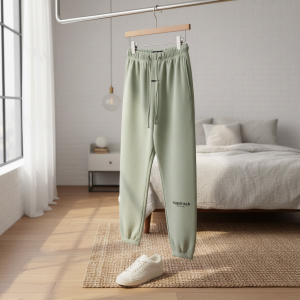 Essentials Light Beige Unisex Cotton Sweatpants