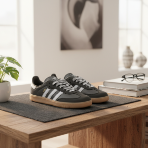 Adidas Samba Classic Black White Gum Sole Sneakers