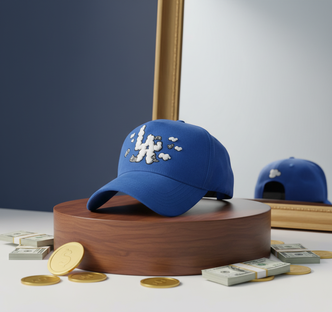 ThirtyOne LA Money Clouds Blue Baseball Cap