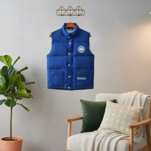 Canada Goose Blue Down Puffer Vest Men Winter Warm