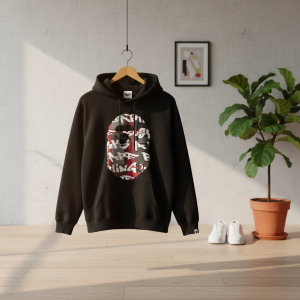 BAPE Camo Ape Head Black Pullover Hoodie