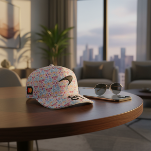 Red Bull Floral Print Adjustable Baseball Cap 81