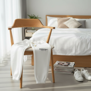 Fear of God Essentials White Cotton Sweatpants