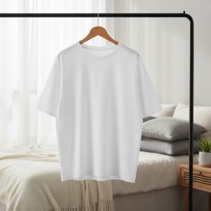 White Oversized Unisex Cotton T-Shirt Casual Streetwear