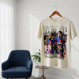 Barcelona Graphic Print Cotton T-Shirt