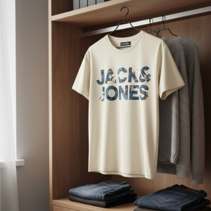Jack & Jones Graphic Logo Beige T-Shirt