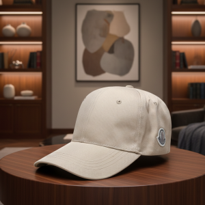 Moncler Beige Cotton Adjustable Baseball Cap