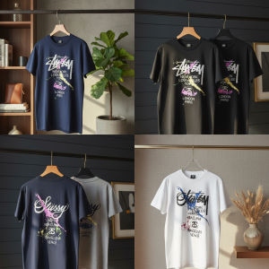 Stussy Graphic Print Streetwear Cotton T-Shirt Unisex