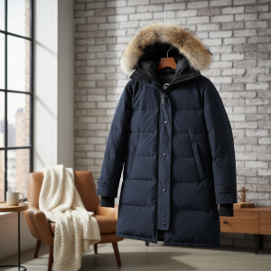 Men’s Winter Down Coat Fur Hood Warm Parka Jacket