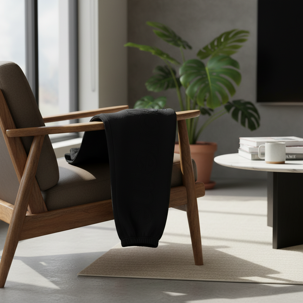 Supreme Black Casual Jogger Sweatpants