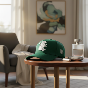 Hellstar Flame Logo Green Baseball Cap Adjustable Hat