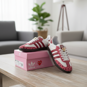 Adidas Samba Heart Pink Red Sneakers Women
