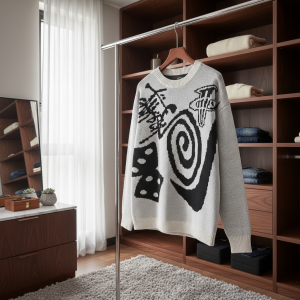 Stussy Graphic Spiral Dice Knit Sweater