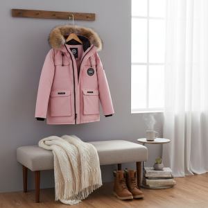 Canada Goose Pink Fur Hood Winter Jacket