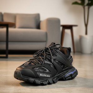 Balenciaga Track Black Mesh Running Shoes