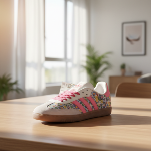 Adidas Floral Pink Casual Sneakers for Women