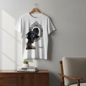 Vintage Mirror Graphic Hip Hop Streetwear T-Shirt