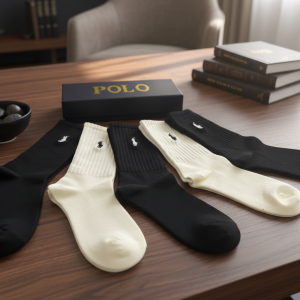 Polo Ralph Lauren Men Cotton Crew Socks 5 Pack