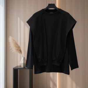 Balenciaga Oversized Black Hoodie Men’s Streetwear