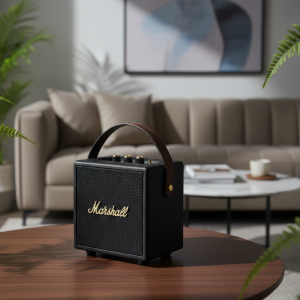 Marshall Portable Bluetooth Speaker Retro Black Wireless Soundbox