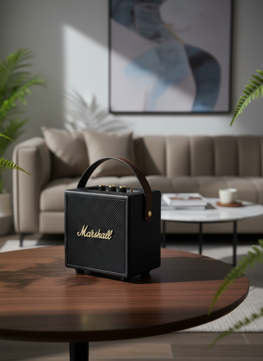 Marshall Portable Bluetooth Speaker Retro Black Wireless Soundbox