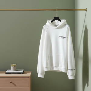 Essentials Fear of God White Hoodie Pullover Unisex